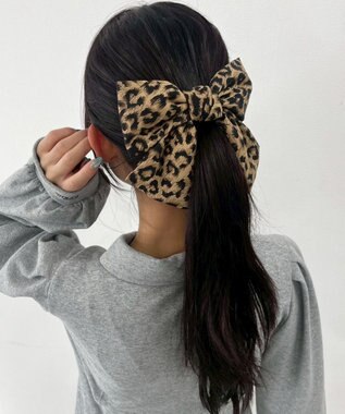 WEGO LレオパードBIGリボンバレッタ