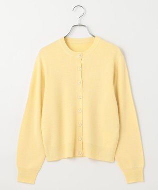 #Newans 【カシミヤ混】コンパクトニットカーディガン イエロー