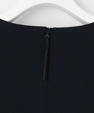 J.PRESS LADIES 【セットアップ対応・人気素材】Light ジョーゼット クルーネック ブラウス ネイビー系