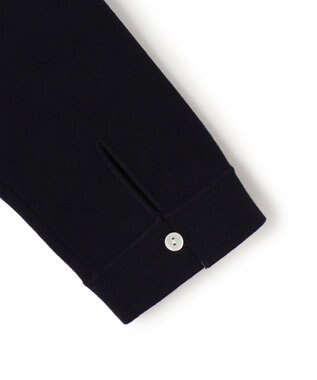 23区 S 【洗える/吊り干しOK】ヴィスコースストレッチ レース襟 ワンピース ネイビー系