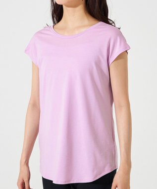 Chacott Chacott BALANCE ツイストアクセント2WayTシャツ アイリス