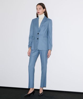 JOSEPH エアリーフランネル　ジャケット Cloudy Blue