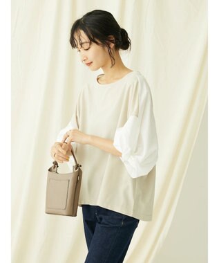 CRAFT STANDARD BOUTIQUE 袖ねじり切り替えプルオーバー