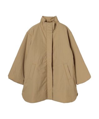 Green Parks 中わたスタンドカラーミドル丈ブルゾン Beige