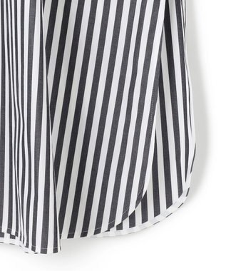 BEIGE， PERSIMMON / シャツワンピース Black Stripe