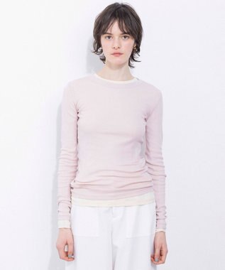 NAVE 【Nave・洗える】ガーゼフライス ロングスリーブ ピンク系