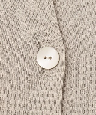 ICB 【洗える】 ドライコットンアセテート ニットジャケット ライトオリーブ系