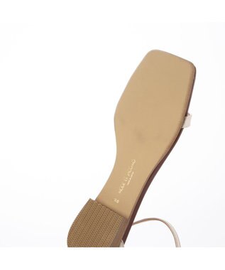 MODE ET JACOMO <MODE ET JACOMO>スリムストラップフラットサンダル ゴールド