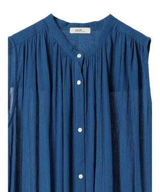 earth music&ecology 綿クレープワンピース（無地） Blue