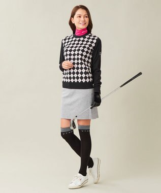 23区GOLF 【WOMEN】【ストレッチ】ポンチ スカート ライトグレー系