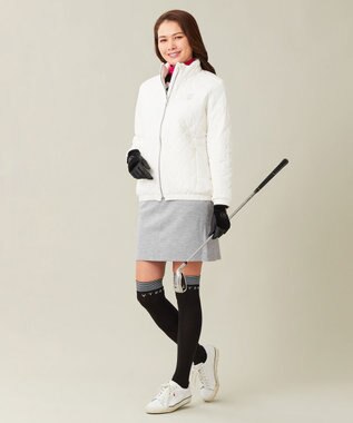 23区GOLF 【WOMEN】【ストレッチ】ポンチ スカート ライトグレー系