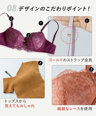 Wing 【ナチュラルアップブラ】 ふっくら自然なバストをメイク AA~Fカップ展開 KB3000 ウイング／ワコール バイオレット