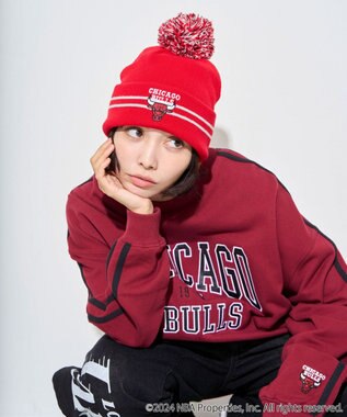 WEGO 【ユニセックス着用ITEM】別注NBA　ポンポンニットキャップ レッド