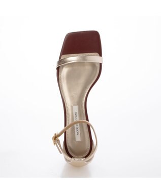 MODE ET JACOMO <MODE ET JACOMO>スリムストラップフラットサンダル ゴールド