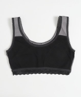 WEGO 【ハーフトップ＆ショーツセット】Liliane　Ciel　リボンドット グレー