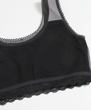 WEGO 【ハーフトップ＆ショーツセット】Liliane　Ciel　リボンドット グレー