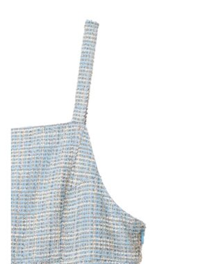 earth music&ecology ツイードワンピース Blue