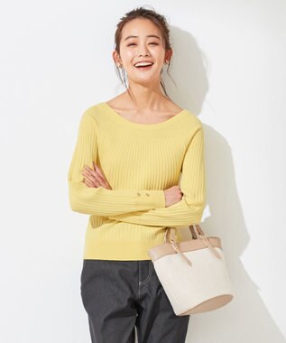  【洗える】キュウシンRIB ニット