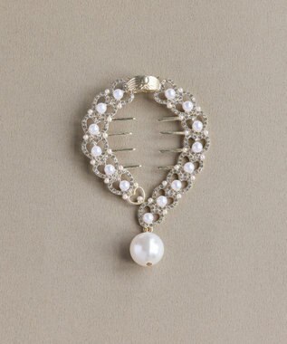 Phoebe <オンワード限定セット>ルナドロップパールイヤリング×ハートシニヨンカフ ゴールド