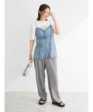 Green Parks ・ＥＬＥＮＣＡＲＥ　ＤＵＥ　デニムロングキャミ Light Indigo