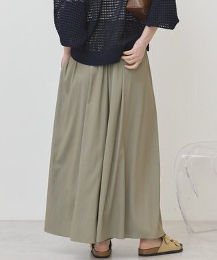 AMERICAN HOLIC 【選べる丈】ギャザースカーチョ【WEB限定カラー有り】 Khaki