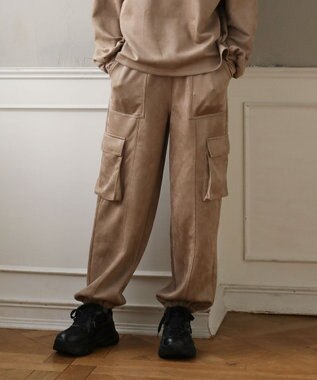 Green Parks ・ＳＵＧＡＲ　ＳＰＯＯＮスエードポンチカーゴパンツ Beige