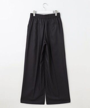 自由区 【カタログ掲載・接触冷感・UVケア・洗える】フルダルスパンマイクロピーチワイドストレート パンツ セピア