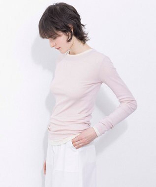 NAVE 【Nave・洗える】ガーゼフライス ロングスリーブ ピンク系