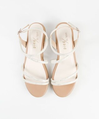 BONTRE 【pied du lapan/ピエドラパン】ナローストラップソールサンダル/50759ZI アイボリー