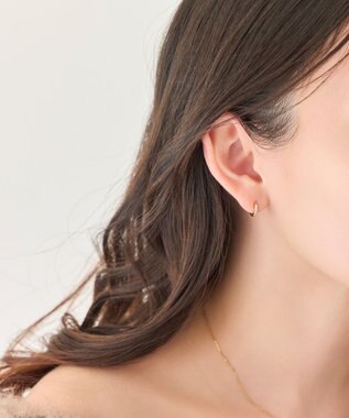 Phoebe 【数量限定】クロスネックレス&ビジューフートピアスセット/BOX&ショッパー付き ゴールド