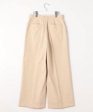 自由区 L 【接触冷感・UVカット・吸水速乾・洗える】シェルタリングドライオックスワイド パンツ ベージュ系