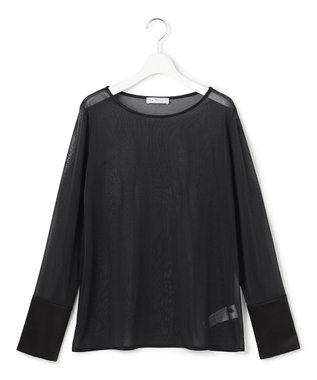 ICB L 【WEB＆一部店舗限定】SheerSerika ボートネックプルオーバー