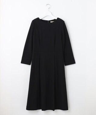 自由区 【セット可】ウールジャージー ワンピース ネイビー系