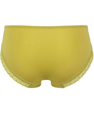 Wing ペアショーツ　【マッチミーブラ】　やさしいフィット感　身生地部はソフトな風合い　はきこみ丈あさめ　ウイング／ワコール　KF2822 カラシ