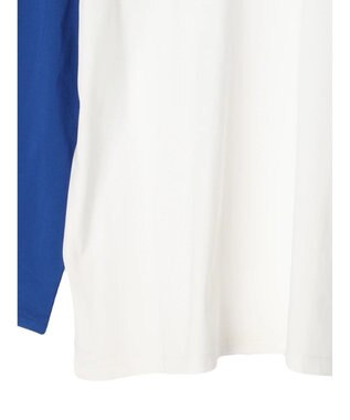 Green Parks シアーラグラン配色プルオーバー Blue