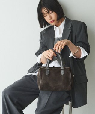russet スエード2WAYミニボストンバッグ(CE-1570-WEB) Gray
