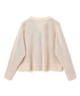 UNFILO メッシュニット カーディガン ベージュ