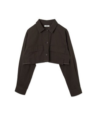 WEGO ミリタリーショートシャツ オリーブ