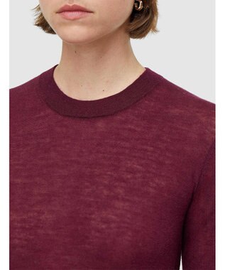 JOSEPH キャッシュエアー　ラウンドネックニット Merlot