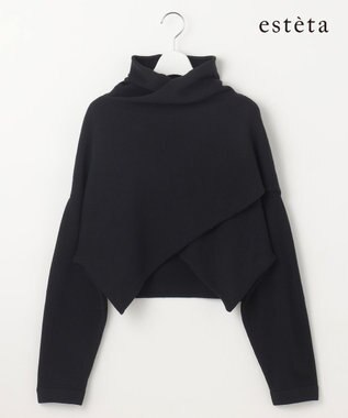 23区 L 【エステータ】クロスデザイン ニット