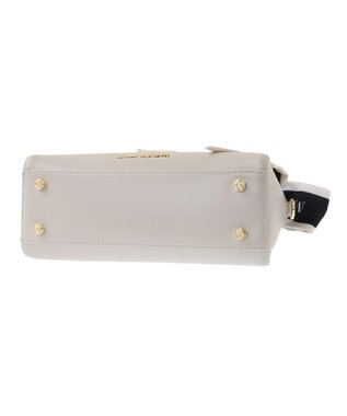 Maison de FLEUR トップハンドルスカーフバッグ Beige