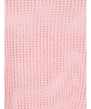 Te chichi スパンコールメッシュハーフスリーブニット《2025Autumn catalog item》 ピンク