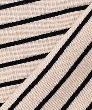 ANY 【8色展開】Vネックデイリーニット ベージュ×ブラック