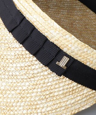 AURORA 【 LANVIN COLLECTION（ランバン コレクション） 】麦クリップバイザー ブラウン