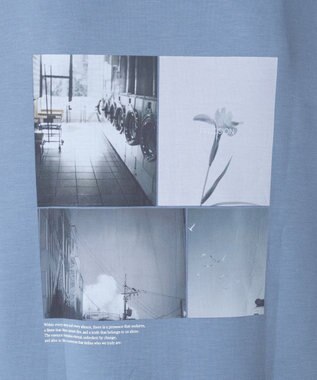 WEGO 【ユニセックス着用ITEM】アクセ付きフォトグラフィックプルオーバー サックス