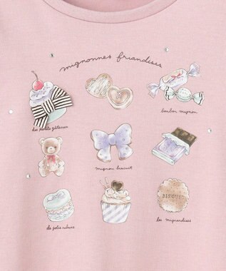 ANY KIDS スイーツプリント 長袖 Ｔシャツ ピンク