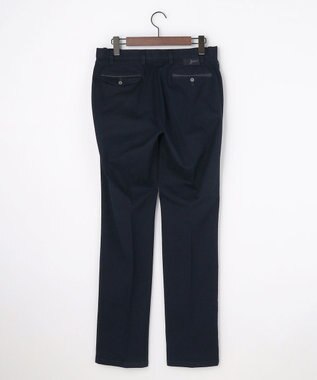 JOSEPH ABBOUD 【キングサイズ・ウエストも伸びる!オーガニックコットン使用】ハイパワーカルゼ パンツ 26SSモデル ネイビー系