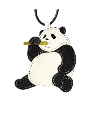 IBIZA アニマーダ　牛革　チャーム（パンダ） 黒