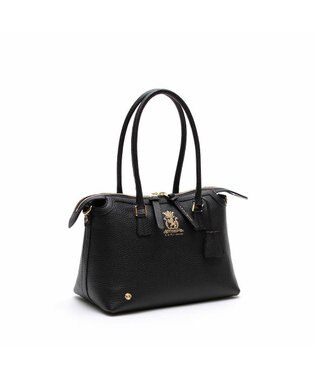 A.D.M.J. 【牛革】　ファスナーボストン ブラック