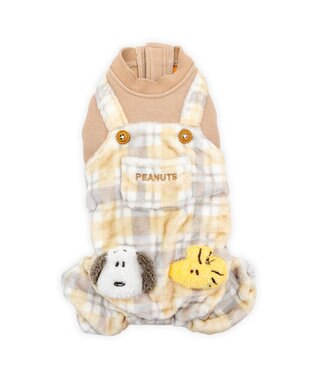 PET PARADISE スヌーピー ボア サロペット 《仲良し》 中型犬 ベージュ